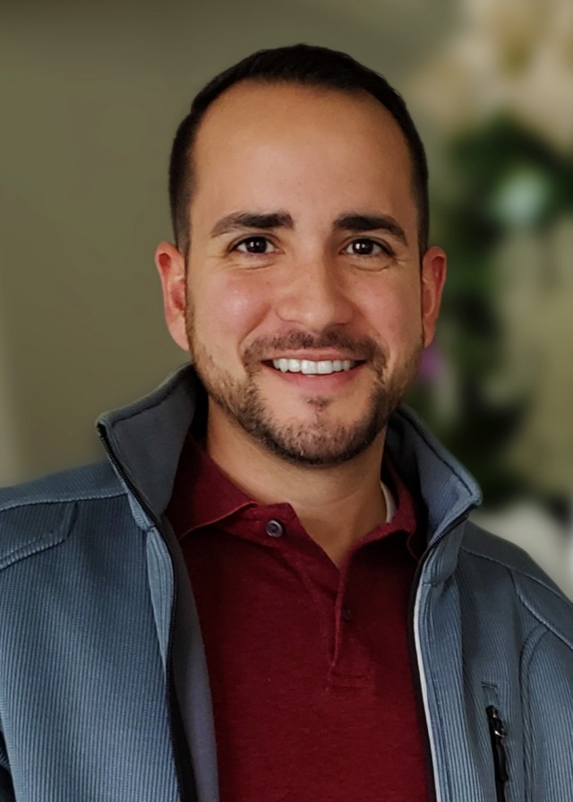 Andrew Santana, a logistics management specialist with the AMCOM Logistics Center, supports the Army’s fleet of long-range, surface-to-surface launch platforms and munitions managed by the Program Executive Office Missiles and Space, Strategic and Operational Rockets and Missiles (STORM) Project Office. (Courtesy photo by Valerie Lugo)