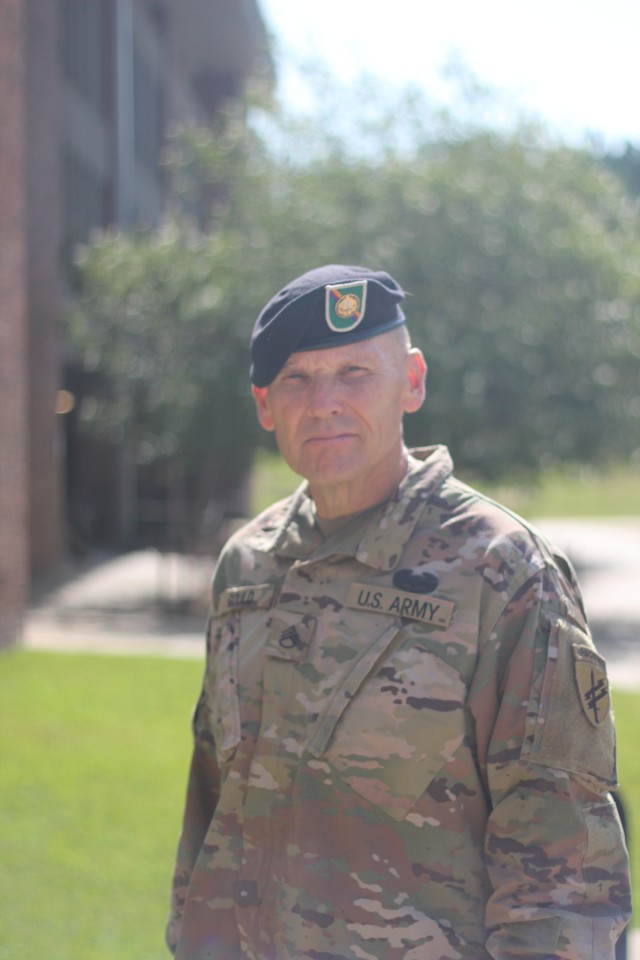 Staff Sgt. Monte Gould, a 59-year-old, recently graduated from Basic Combat Training with 1st Battalion, 34th Infantry Regiment. Gould, who had gone through Marine Corps Boot Camp in 1978 reflected on the differences he noticed in the various...
