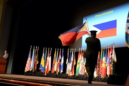 military flag ceremony