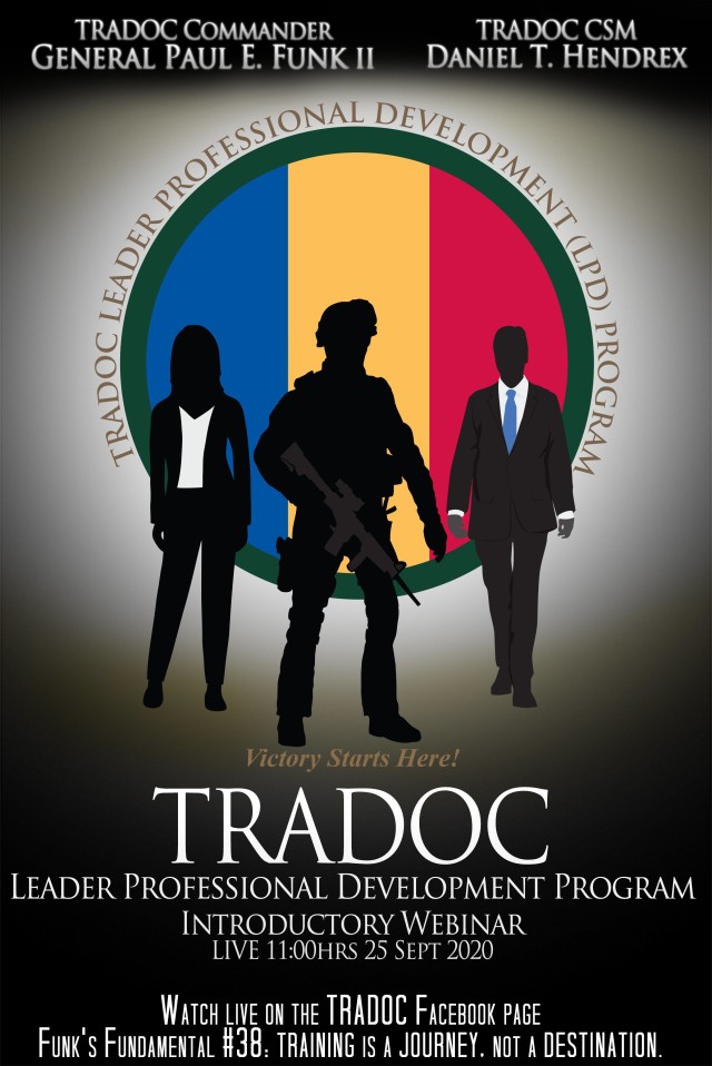 TRADOC has developed a new virtual program to help educate the workforce on the Army Profession, develop people of character, drive cultural change and promote inclusion. The format of the Leader Professional Development Program will enable...