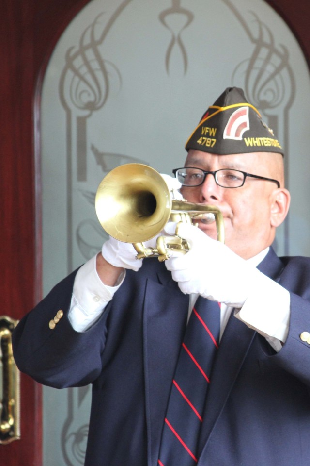A September 11th Commemoration Ceremony was held to pay tribute and honor the memory of nearly 3,000 people who lost their lives 19 years ago during the tragic events on 11 September 2001, at the Community Club on Fort Hamilton, N.Y., Sept. 10, 2020.