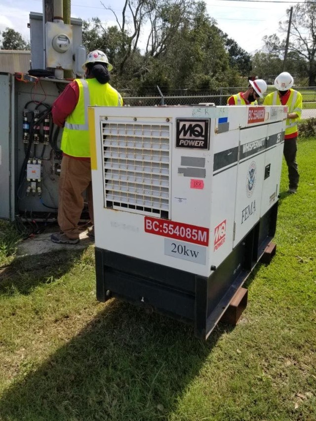 USACE provides temporary emergency power to hard-hit Louisiana