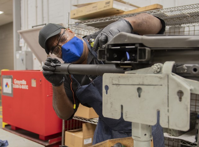 Small Arms inspects, codes MK-19 weapons for future use