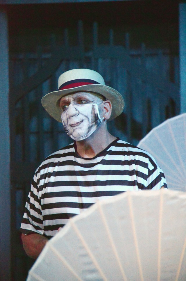 VICENZA, Italy - “The Addams Family” cast members perform during a dress rehearsal Aug. 19, 2020 at Soldiers’ Theatre on Caserma Ederle.
The show was ready during tech week March 1, just before the COVID-19 lockdown. Only after some months the actors could start rehearsing again by following safety measures, including wearing specific masks that were created through a process called sublimation.
Performances took place Aug. 21-30, 2020.