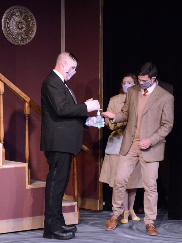 VICENZA, Italy - “The Addams Family” cast members perform during a dress rehearsal Aug. 19, 2020 at Soldiers’ Theatre on Caserma Ederle.
The show was ready during tech week March 1, just before the COVID-19 lockdown. Only after some months the actors could start rehearsing again by following safety measures, including wearing specific masks that were created through a process called sublimation.
Performances took place Aug. 21-30, 2020.