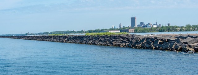 The U.S. Army Corps of Engineers, Buffalo District completed the Buffalo South breakwater construction on August 12, 2020 to repair 625 feet out of the 1,000 foot degraded section.