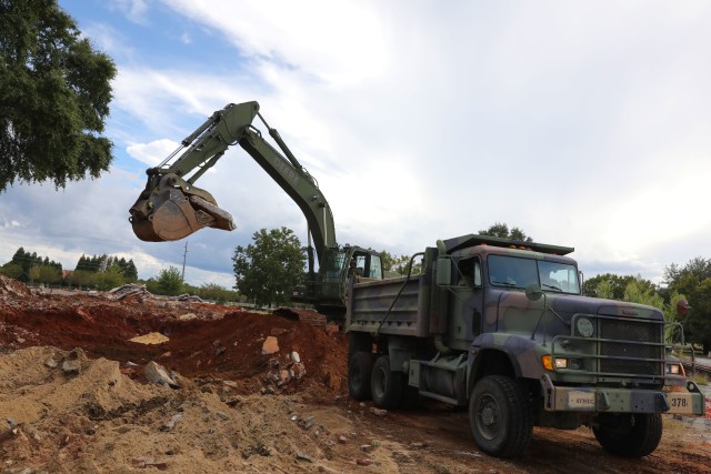 Georgia Army National Guard Soldiers spent nearly 10 days on Fort Benning as part of a joint project — giving Soldiers “stick time” on the heavy equipment that is part of their trade while reducing the installation’s footprint.