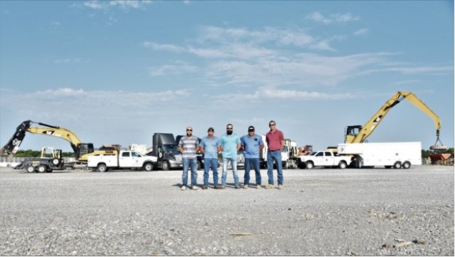 MCAAP’s Mobile Ammunition Renovation Inspection and Demil Team.
Pictured left to right: Wade McMath, Jeamon Chancellor, Cody Nelson, Earl Emery, and Harry Williams.