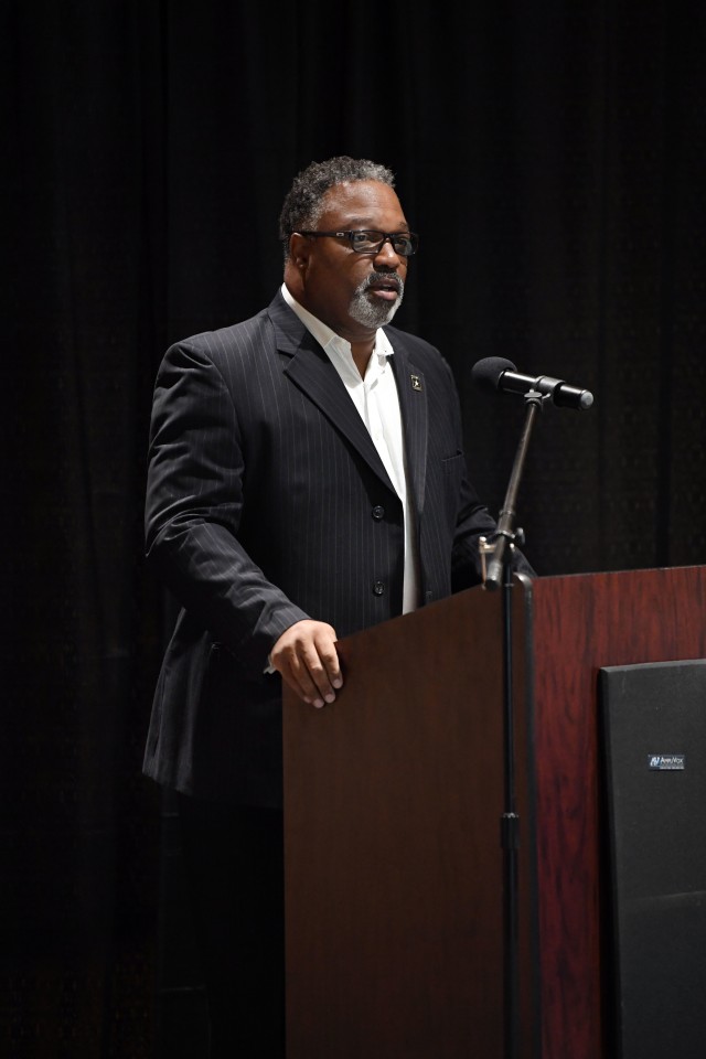 Aljournal Franklin, Fort Jackson’s Suicide Prevention Coordinator, speaks during a virtual Community Town Hall Sept. 16. Franklin spoke about suicide prevention hot topics and the resources available to the community such as behavioral health...