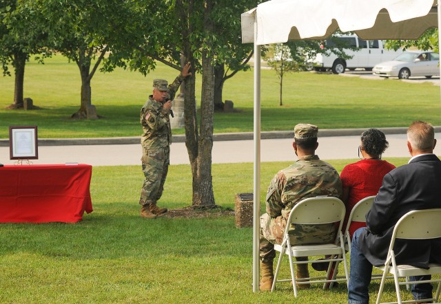 Tree dedication concludes Engineer Regimental Week