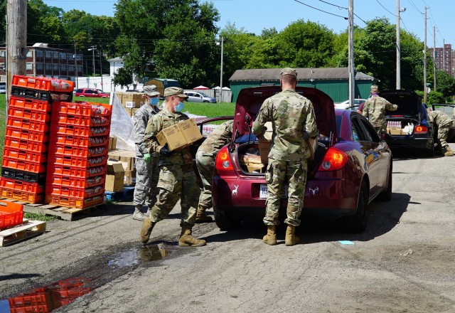 Ohio National Guard food bank support extends to December