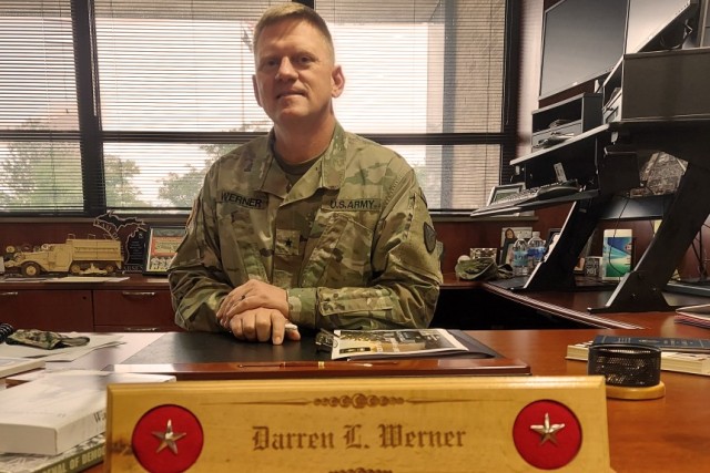 Brig. Gen. Darren Werner, Tank-automotive and Armaments Command, takes a few minutes to discuss his first 100 days as commanding general for TACOM and senior commander for Detroit Arsenal.