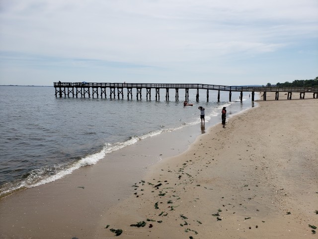 Pier at the Port Monmouth Flood Risk Management Project. Credit: USACE.