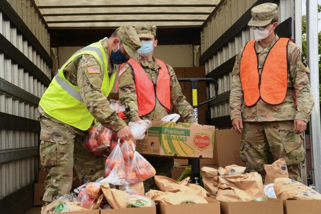 Guard responds after wildfires hinder food bank operations