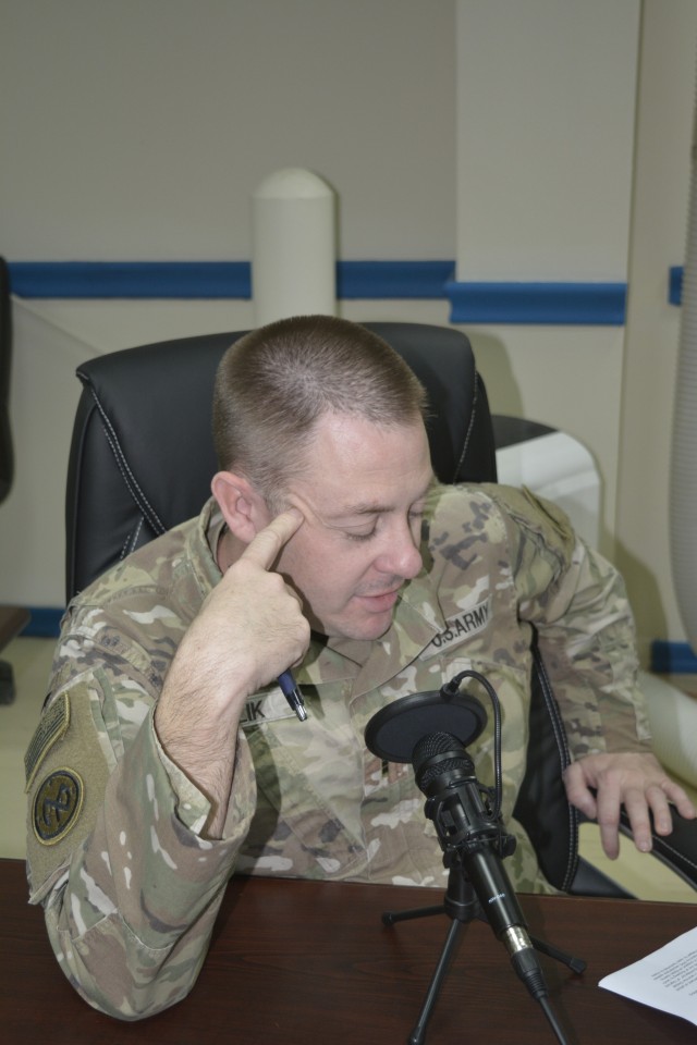 Task Force Spartan podcast communicates intel in new way