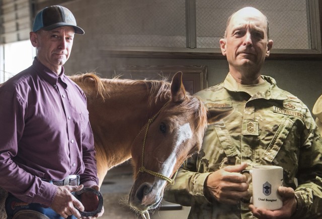 Idaho senior enlisted leader is a horseman and a Guardsman