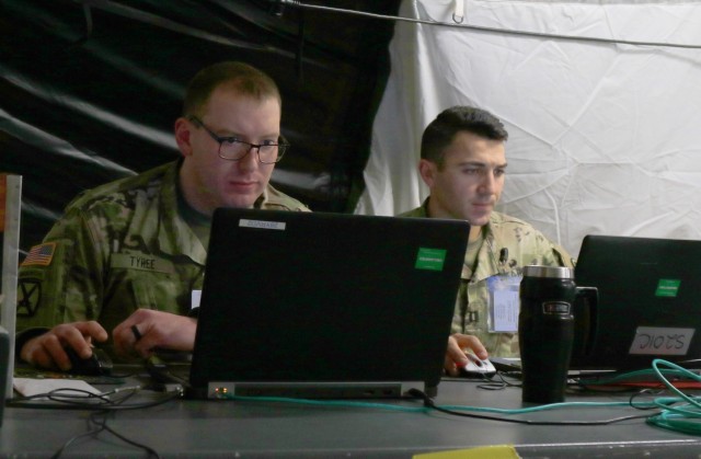 First Corps Soldiers participate in Warfighter Exercise 20-3, Feb 5-13 on Joint Base Lewis-McChord.  The command post exercise puts the corps through its battlefield tasks and requires coordination with a higher command and subordinate units alike.