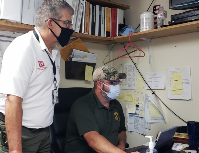 Local Government Liaison Randy Devenport recently met with Scott Greenmum, Director of Homeland Security and Emergency Preparedness for Beauregard Parish, to discuss Operation Blue Roof within Beauregard following Hurricane Laura. Our LGLs deploy...