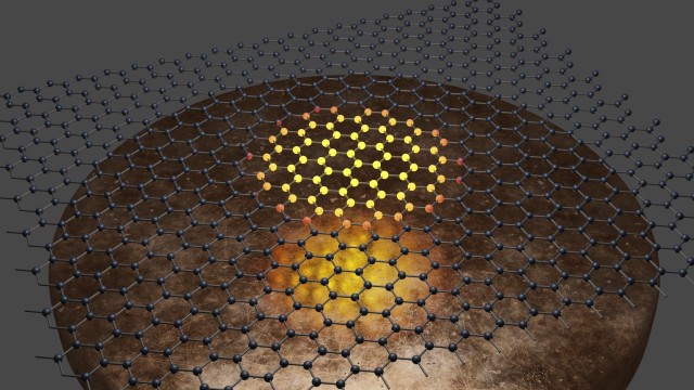 A bolometer detects electromagnetic radiation by measuring the temperature rise as the photons are absorbed into the sensor. The research team fabricate this bolometer by exploiting the giant thermal response of graphene to microwave radiation.