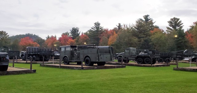 A scene of Equipment Park is shown with fall colors Sept. 24, 2020, at Fort McCoy, Wis. Equipment Park is inside the installation’s historic Commemorative Area. The Equipment Park is an outdoor display of historic and present-day equipment...