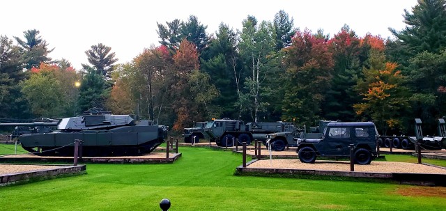 A scene of Equipment Park is shown with fall colors Sept. 24, 2020, at Fort McCoy, Wis. Equipment Park is inside the installation’s historic Commemorative Area. The Equipment Park is an outdoor display of historic and present-day equipment...