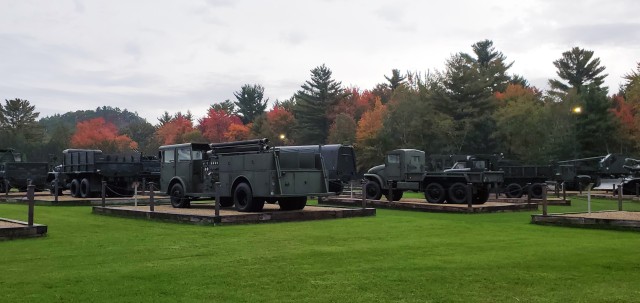 A scene of Equipment Park is shown with fall colors Sept. 24, 2020, at Fort McCoy, Wis. Equipment Park is inside the installation’s historic Commemorative Area. The Equipment Park is an outdoor display of historic and present-day equipment...