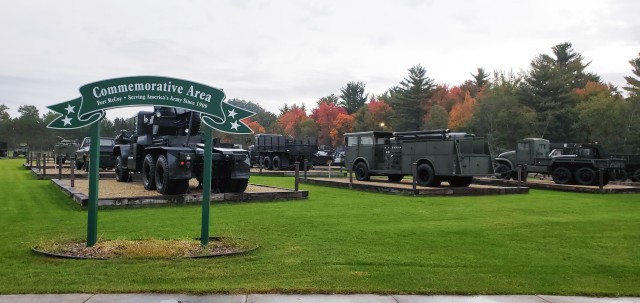 A scene of Equipment Park is shown with fall colors Sept. 24, 2020, at Fort McCoy, Wis. Equipment Park is inside the installation’s historic Commemorative Area. The Equipment Park is an outdoor display of historic and present-day equipment...