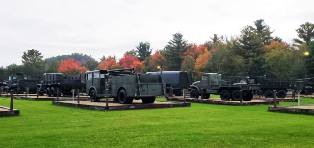 A scene of Equipment Park is shown with fall colors Sept. 24, 2020, at Fort McCoy, Wis. Equipment Park is inside the installation’s historic Commemorative Area. The Equipment Park is an outdoor display of historic and present-day equipment...
