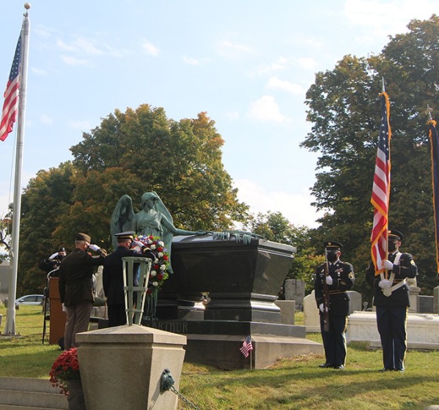 NY National Guard honors 21st President
