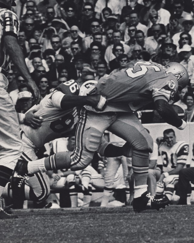 Houston Oilers running back Woody Campbell is shown playing sometime between 1967 and 1971.
