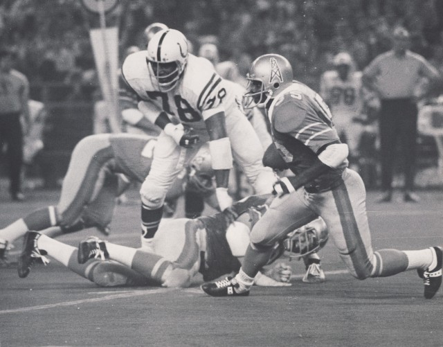 Houston Oilers running back Woody Campbell is shown playing sometime between 1967 and 1971.