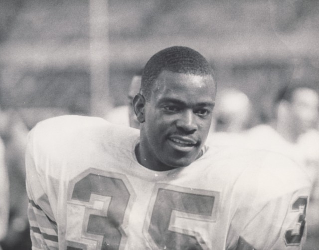 Houston Oilers running back Woody Campbell in uniform, sometime between 1967 and 1971. 