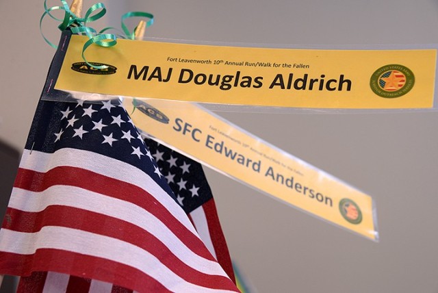 Flags bearing the names of the nearly 400 area fallen service members will be positioned around Trails West Golf Course for the Run/Walk for the Fallen Oct. 17-24. Run/walk participants can complete the event on their own during that timeframe to...