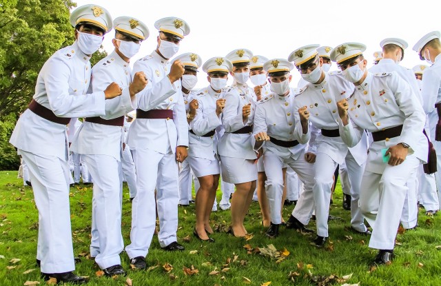 After a five-week delay due to COVID-19 circumstances, cadets from the U.S. Military Academy Class of 2021 finally received their class rings during the Ring Ceremony Friday at Trophy Point.