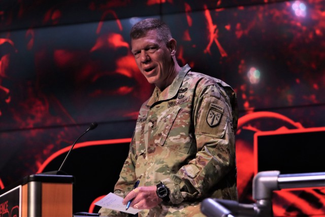 Maj. Gen. Ken Kamper, Fires Center of Excellence and Fort Sill commanding general, closed out the Fires Conference and said, “Life is more fun with great teammates, so be one and then build a great team.”