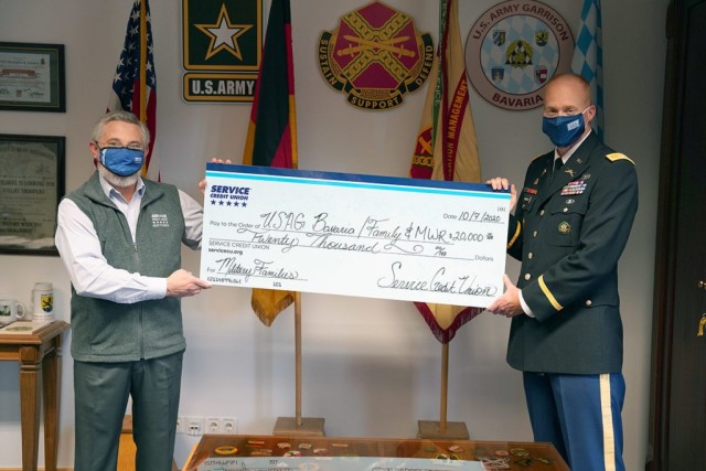 Service Credit Union gives $20,000 back to USAG Bavaria