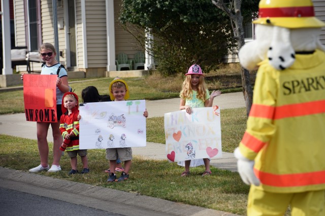 Fort Knox community celebrates Fire Prevention Week with multiple community parades