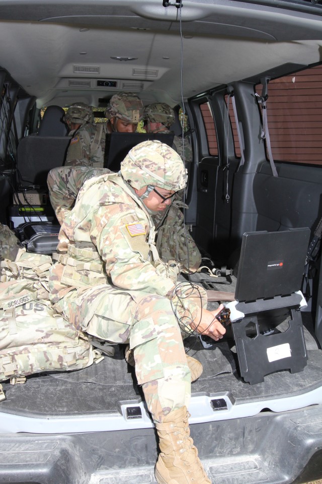 BUTLERVILLE, Ind. – Spc. Matthew Scruggs, who hails from Fort Benning, Georgia, is a cyberspace operations specialist assigned to Expeditionary CEMA (cyberspace electromagnetic activities) Team, ECT-01, 915th Cyber Warfare Battalion,...