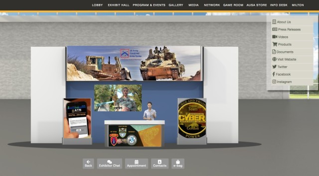 US Army CAC Virtual Booth