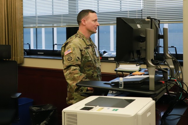 COL Burnley kicks off the PCO with opening remarks welcoming the new leaders to JMC.