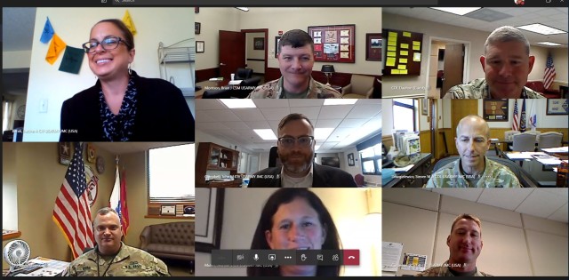 Using Microsoft Teams for the virtual PCO, JMC leaders attend from their current workstations.