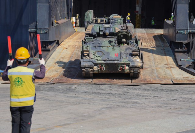 Elements of the Raider Brigade, 1st Armored Brigade Combat Team, 3rd Infantry Division stationed at Fort Stewart, Georgia, began arriving in Korea as the next rotational armored brigade combat team to support 2nd Infantry Division/ROK-US...