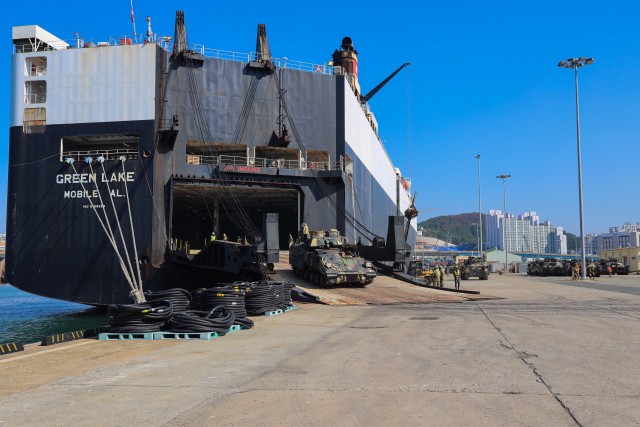 Elements of the Raider Brigade, 1st Armored Brigade Combat Team, 3rd Infantry Division stationed at Fort Stewart, Georgia, began arriving in Korea as the next rotational armored brigade combat team to support 2nd Infantry Division/ROK-US...