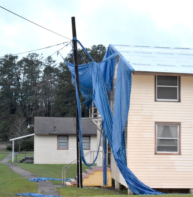 When Hurricane Delta struck the Joint Readiness Training Center and Fort Polk on Oct. 9, it caused damage to buildings already under repair from Hurricane Laura on Aug. 27.