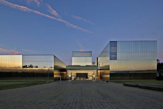 An exterior shot of the National Museum of the United States Army. The U.S. Army plans to open the museum on Veterans Day, Nov. 11, 2020. Building construction and exhibit installations are now complete, and the museum is ready to open its doors...