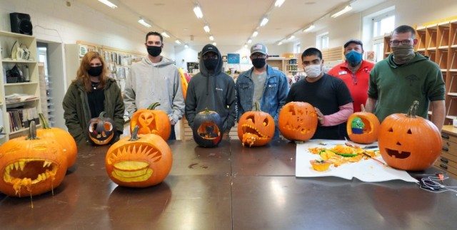 USAG Bavaria BOSS pumpkin carvings