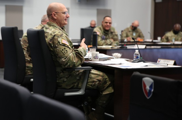 Army Materiel Command Commander Gen. Ed. Daly highlights the importance of serving as in installation commander at the 2020 Senior Commander's Course Oct. 22. The week-long course highlighted the importance of serving as an installation senior...