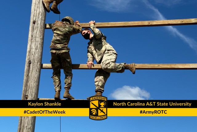 Cadet Shankle overcomes a fear of heights on the Confidence Climb