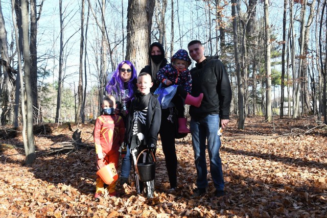 Fort Drum community members explore the spooky side of the Historic LeRay Mansion District on Oct. 30 during the annual Haunted LeRay event on post. (Photo by Mike Strasser, Fort Drum Garrison Public Affairs)