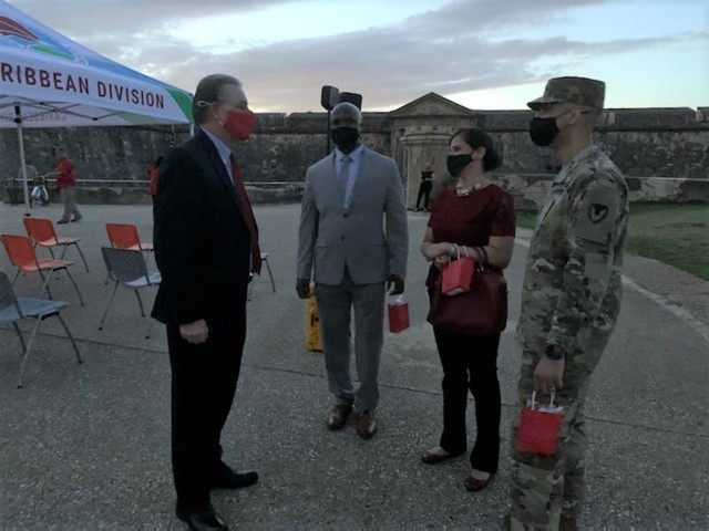 USAG Fort Buchanan joined federal agencies at Drug Enforcement Administration's Red Ribbon Campaign kick-off event held October 20, 2020 at El Morro fortress in San Juan, PR.